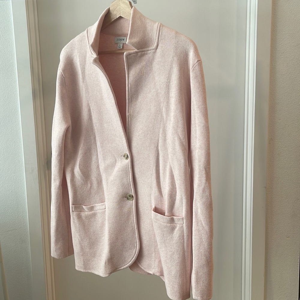 J.Crew Sweater Blazer Pink Large